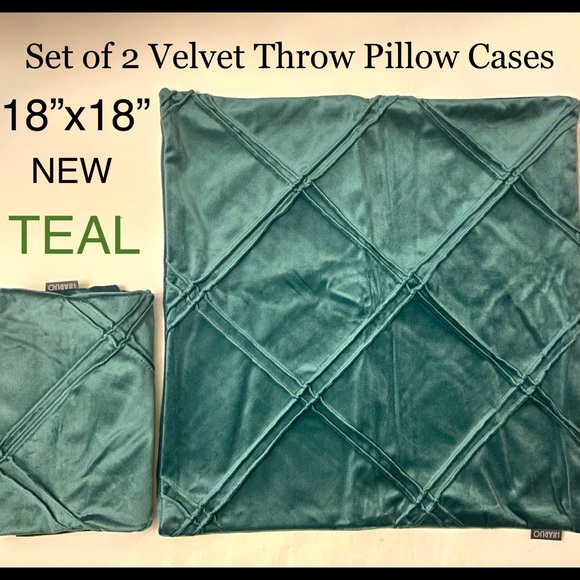 Haruo Other - Pack of 2 Velvet Soft Plush Throw Pillow Cases Set 18”x18” Square.